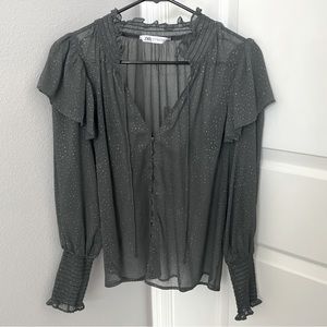 ZARA sheer top size S
